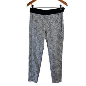 French Connection Black and White Skinny Pants Size 4 Marled Pockets Career Work